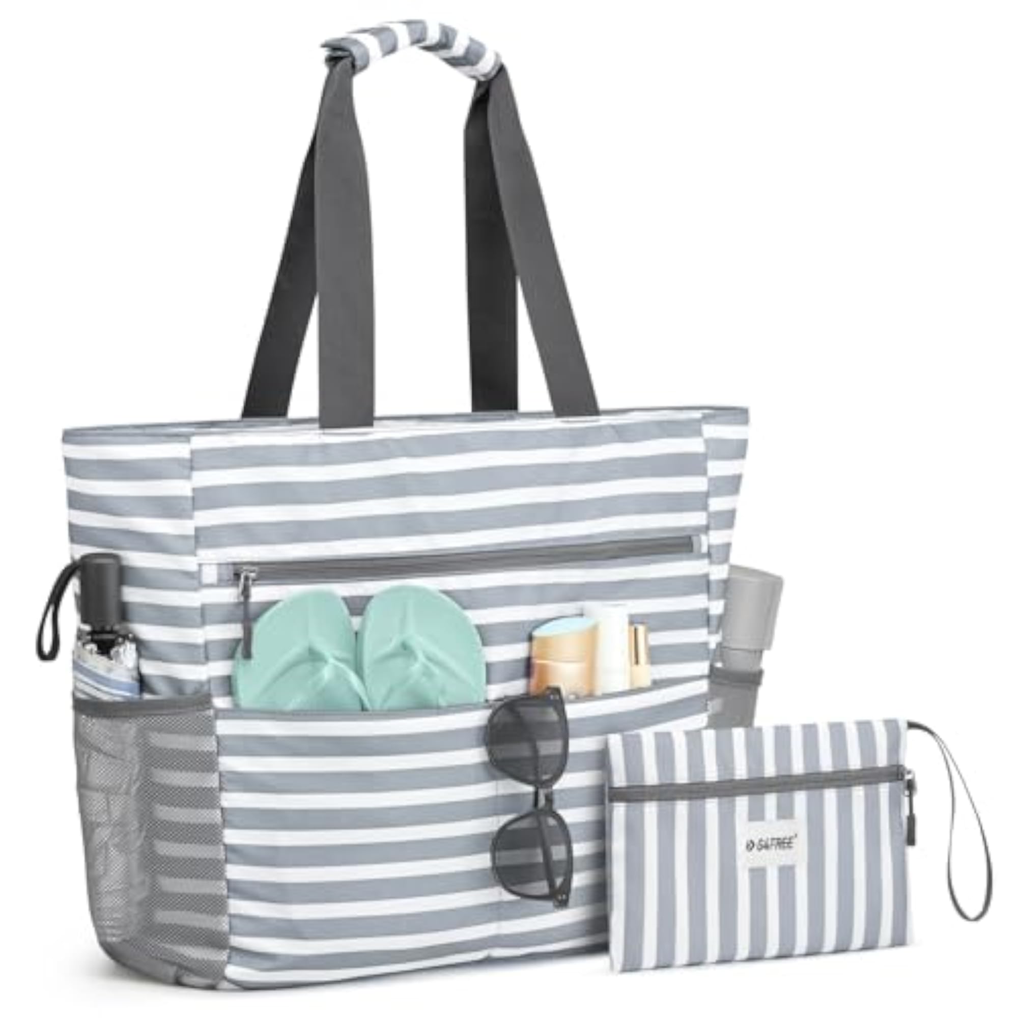 Waterproof Sandproof Beach Tote Bag, Large Capacity